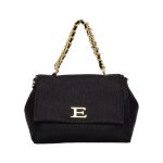 Γυναικεία Eco Leather Flap Bag Ermanno Scervino Eba Μαύρο