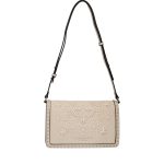 Γυναικεία Eco Leather Flap Bag Ermanno Scervino Promise Εκρού