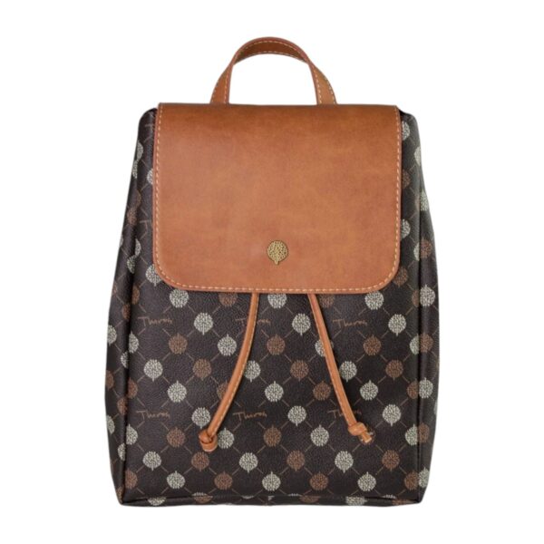 Γυναικείο Eco Leather Σακίδιο Πλάτης Thiros Olivia Καφέ