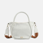 Γυναικεία Vegan Leather Tote Bag Ynot? Fan Λευκό