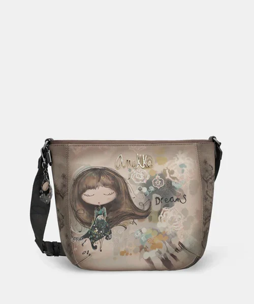 Τσάντα Οβάλ Medium Χιαστί Anekke Real