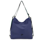 Γυναικεία Δερμάτινη Shoulder Bag Gabs Aissa Large Μπλε Ρουά