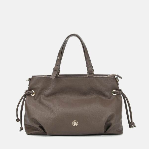 Τσάντα Ώμου Shopping Bag Taupe,YNOT?