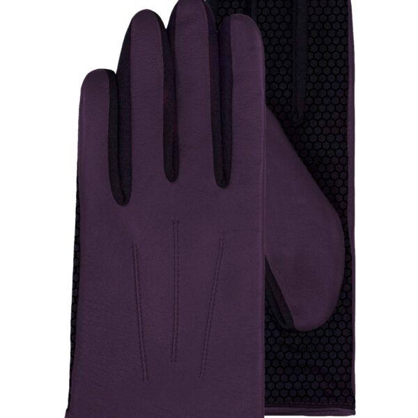 Γυναικεία Δερμάτινα Γάντια Mia Grip deep purple