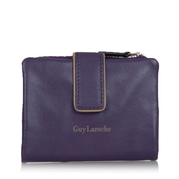 Γυναικείο Δερμάτινο Πορτοφόλι Guy Laroche,Μώβ small