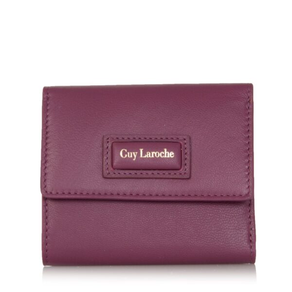 Γυναικείο Δερμάτινο Πορτοφόλι Guy Laroche, Φούξια small