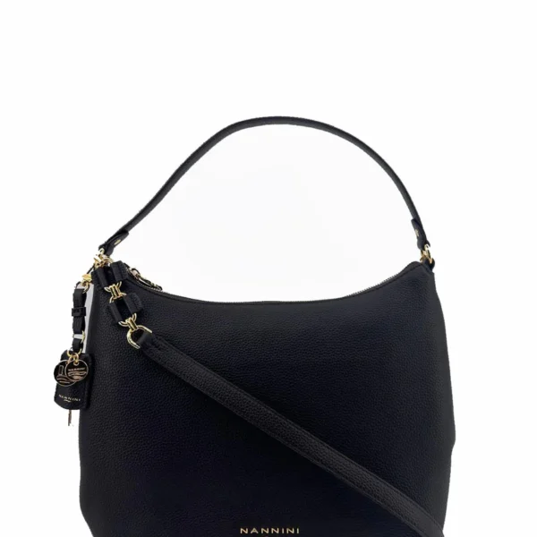 Τσάντα Hobo Nannini Yvonne M Μαύρο
