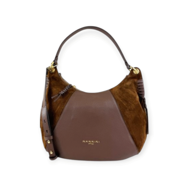 Γυναικεία Δερμάτινη Hobo Nannini Eva  Καφέ
