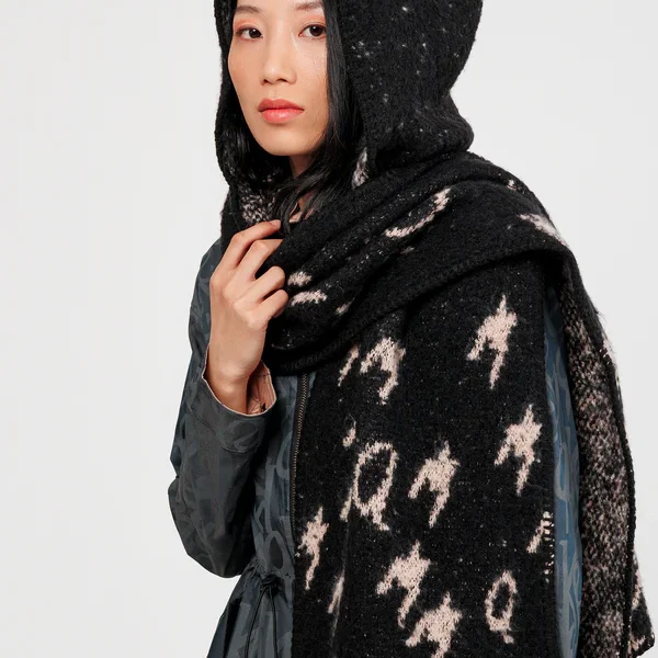 Γυναικείο Κασκόλ - Κουκούλα Anekke Μαύρο