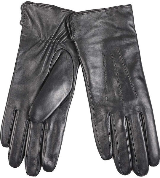 Γυναικεία Δερμάτινα Γάντια Guy Laroche,Μαύρα