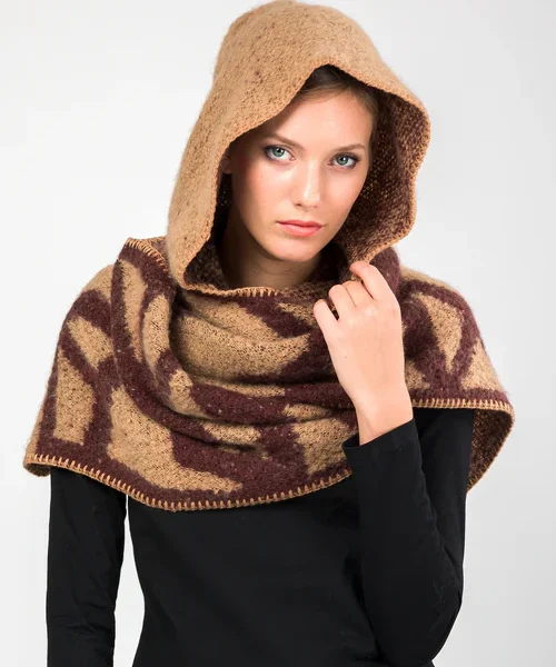 Γυναικείο Κασκόλ - Κουκούλα Anekke Καφέ