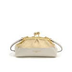 Τσάντα Clutch Junia-G Small NANNINI Raffia Εκρού