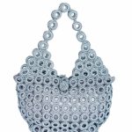 Τσάντα Handbag Crochet ENRICO VERSARI Σιελ