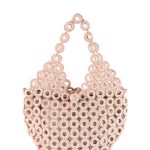 Τσάντα Handbag Crochet ENRICO VERSARI Nude