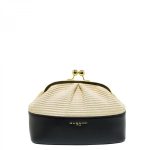 Τσάντα Clutch Junia-G NANNINI Raffia Μαύρο
