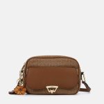 Τσάντα Camera Bag Ynot? Malindi Raffia Καφέ