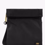 Τσάντα Χιαστί Αδιάβροχη Stratford ROCA LONDON Gold Label Black